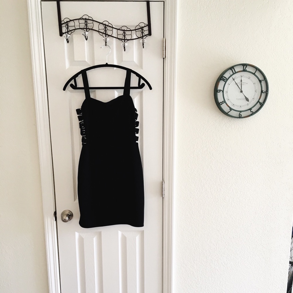 Strappy Sided Little Black Dress from Express